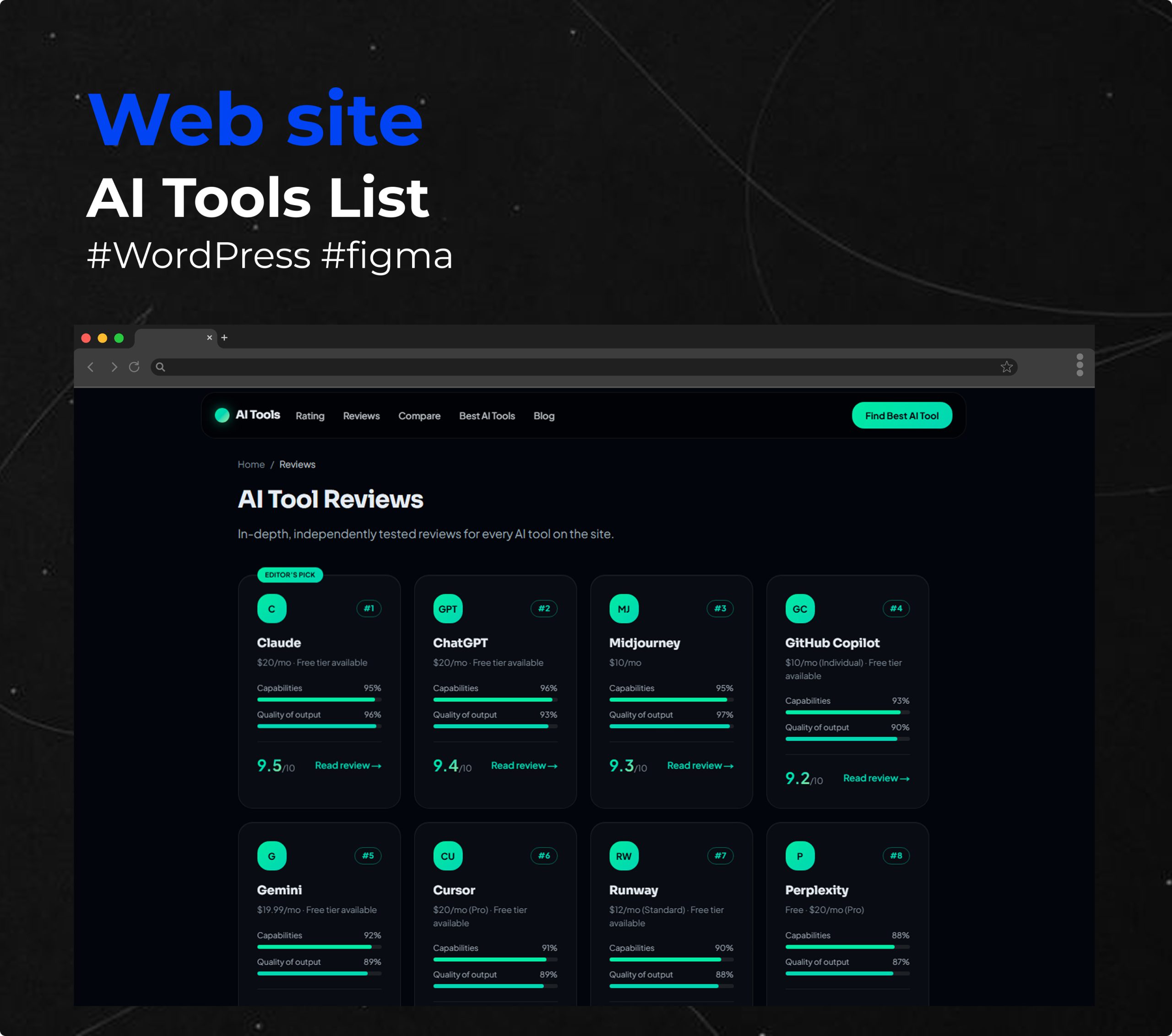 Web site – AI Tools List