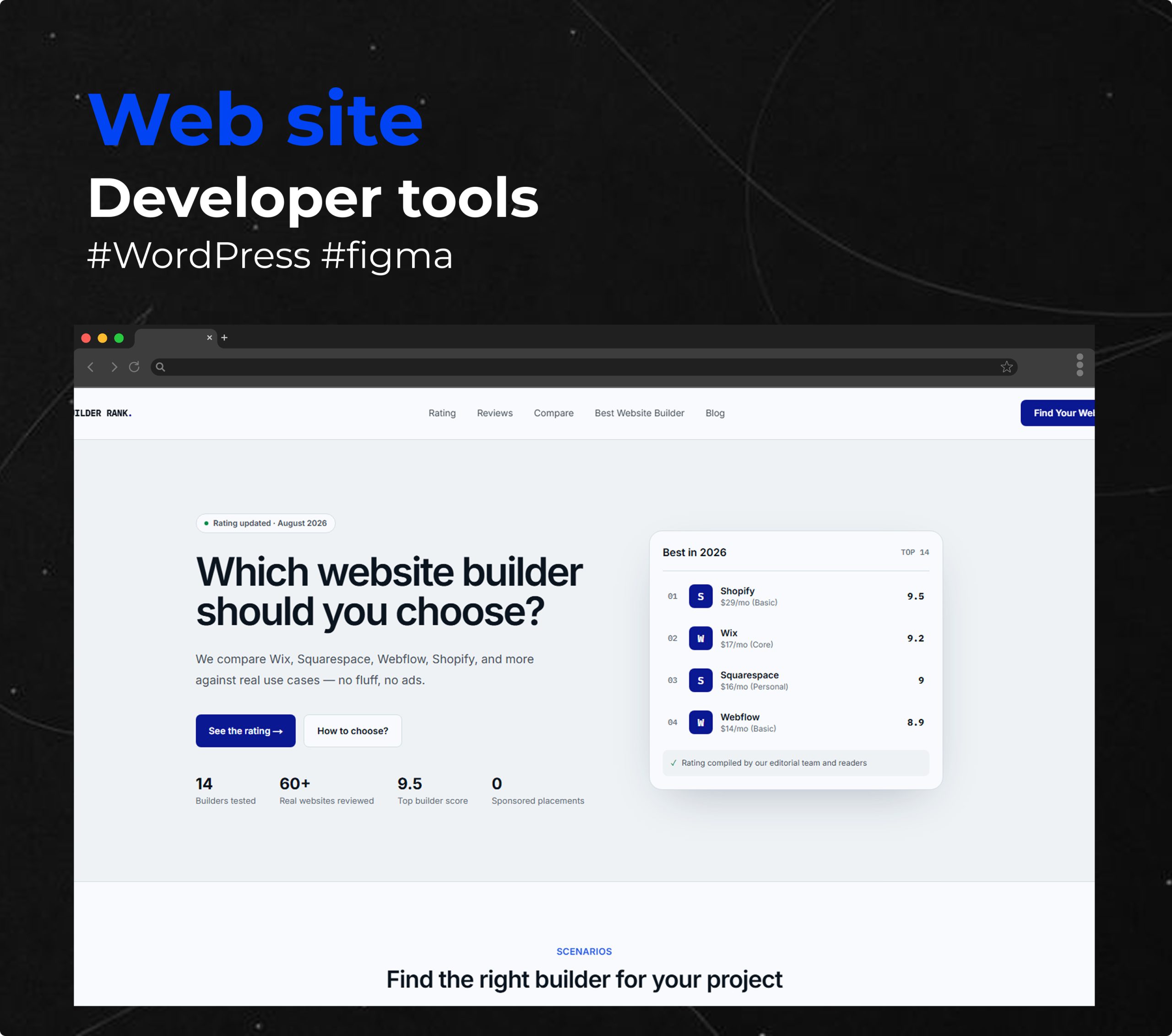 Web site – Developer tools