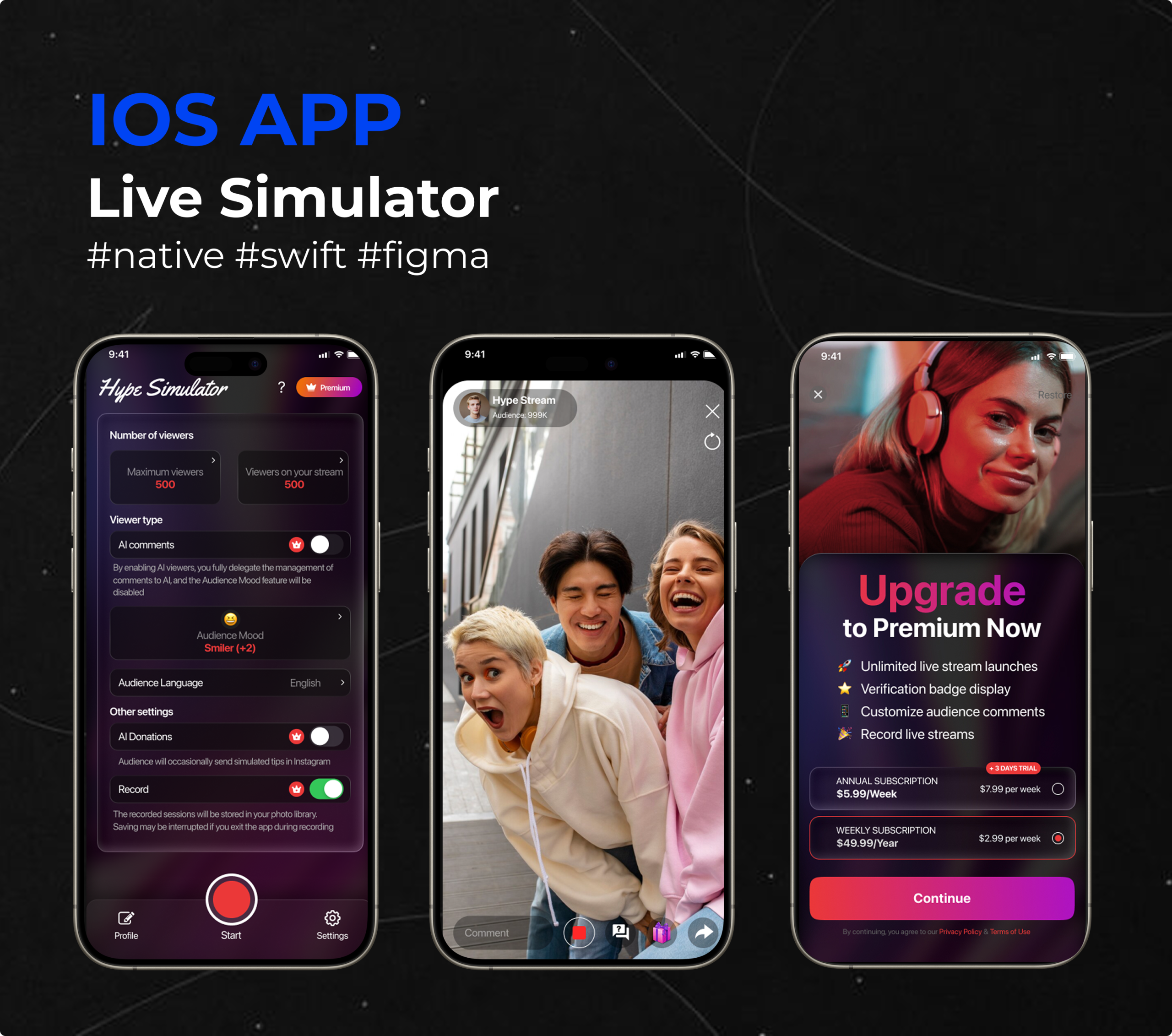 IOS APP – Live Simulator