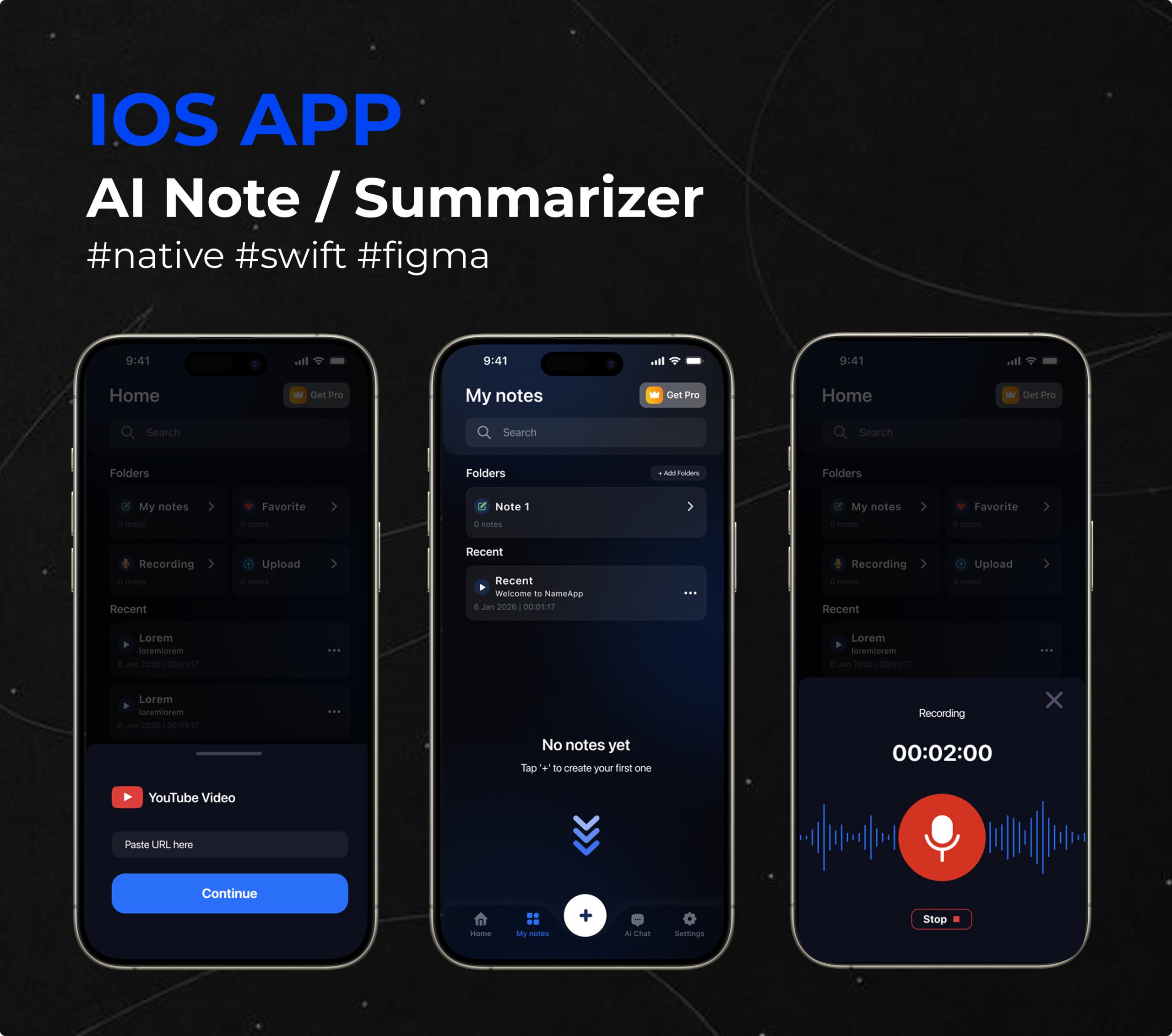 IOS APP – Note AI